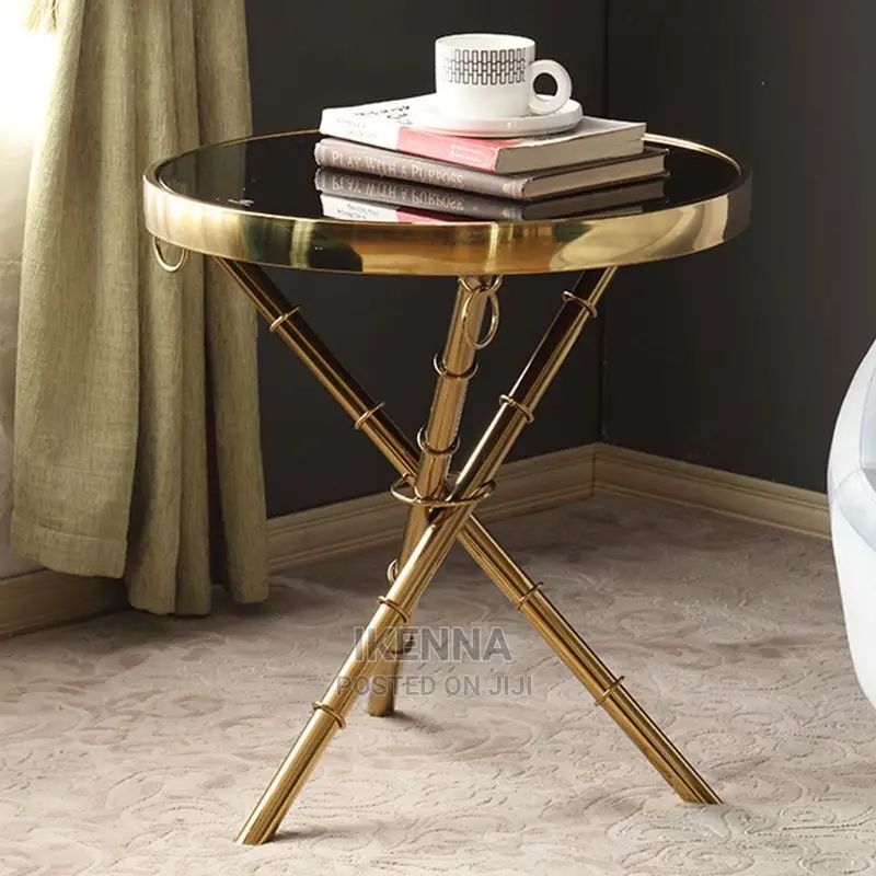 Gold Side Stool
