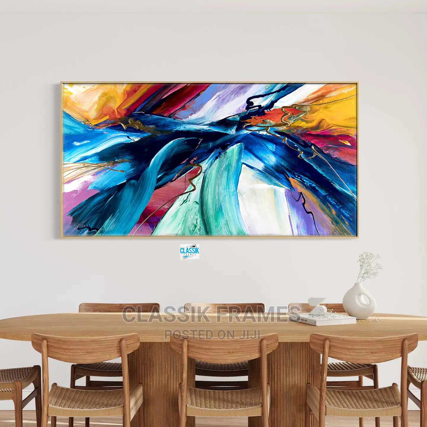 HD Framed Abstract Picture Painting Wall Art