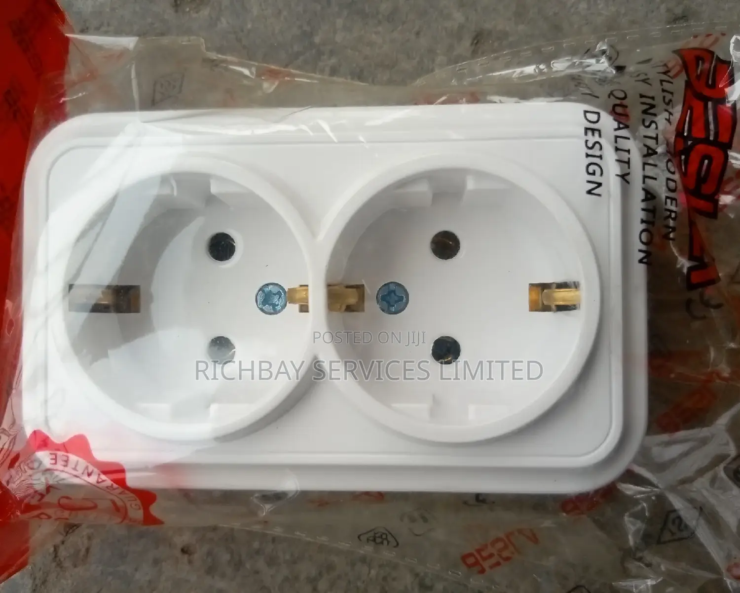 Double German Socket 16amp 230v