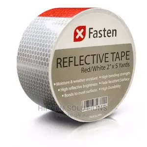 Safety Reflective Tape - Red & White - 2 Inches By 5 Yards