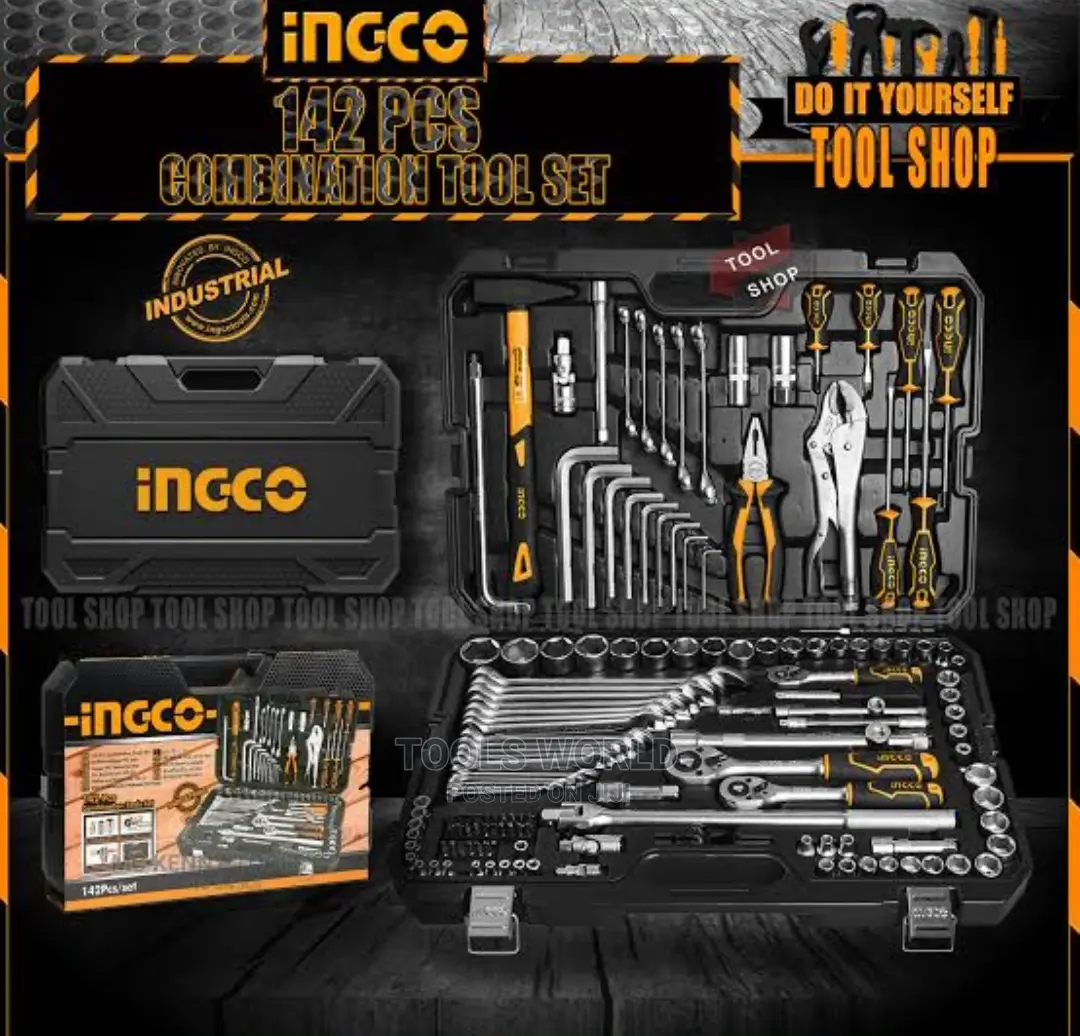 INGCO Original 142pcs Automotive Combination Tool Set