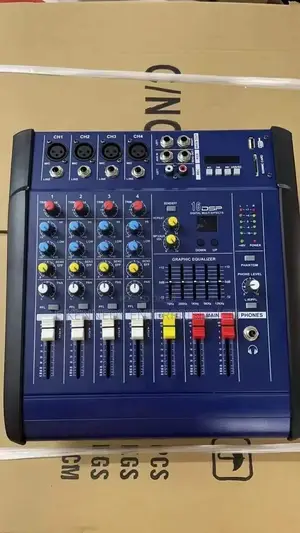 4 Channel Powered Mixer Amplifier With DSP Effect