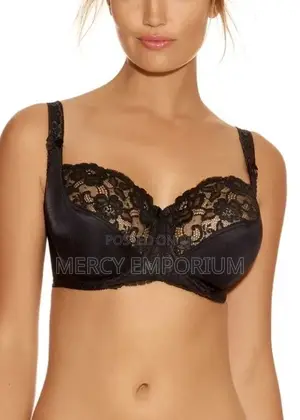 Black Non Padded Bra. Size 34F Black Bra. Full Cup Bra