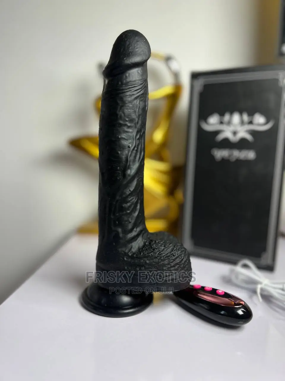 Black Fox Vibrating Realistic Dildo
