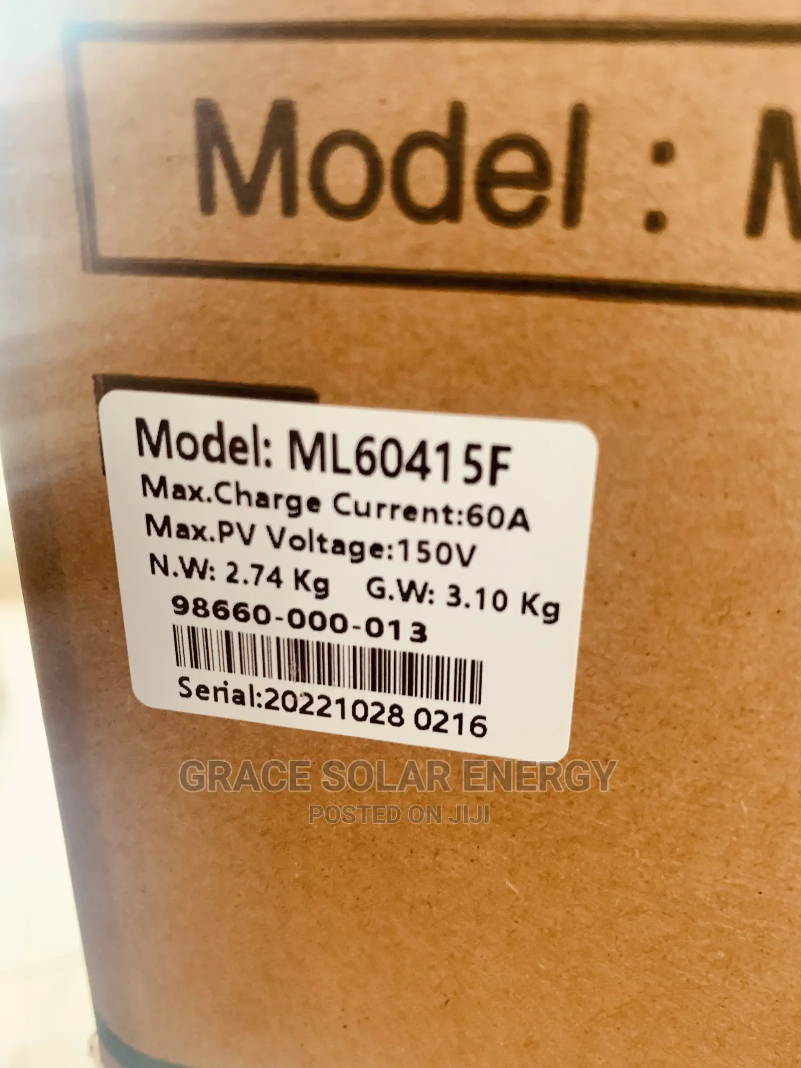 60A Techfine MPPT Charge Controller