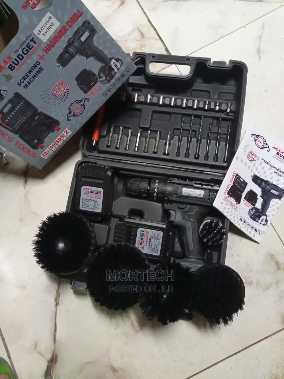 Complete Drilling Brush Kit With Drilling Machine