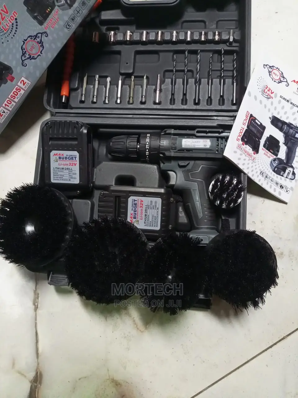 Complete Drilling Brush Kit With Drilling Machine