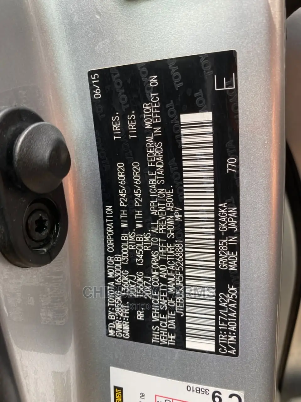 Toyota 4-Runner 2015 Silver