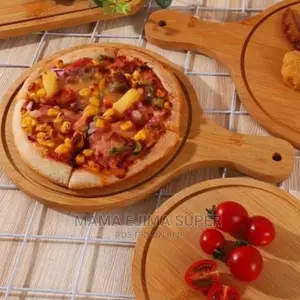 Bamboo Pizza Fruit Pan - 3pcs