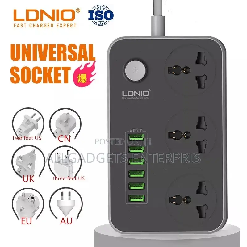 Ldnio Extension Box With Usb Output