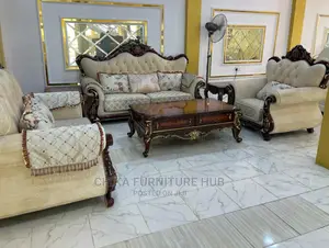 Luxury 7 Seater Living Room Fabric Sofa Chair.