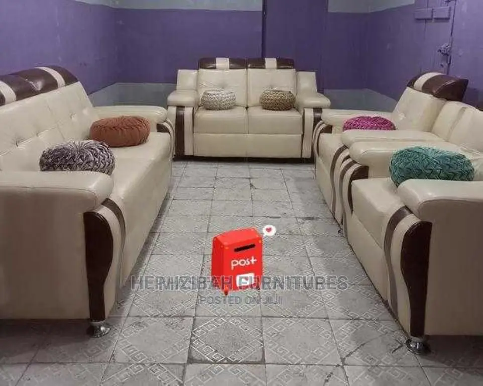 7 Seaters Complete Leather Sofa Set