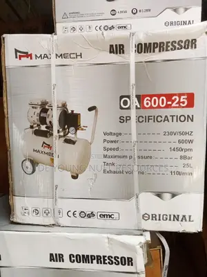 Air Compressor Machine Oil Less 25L Max Mech