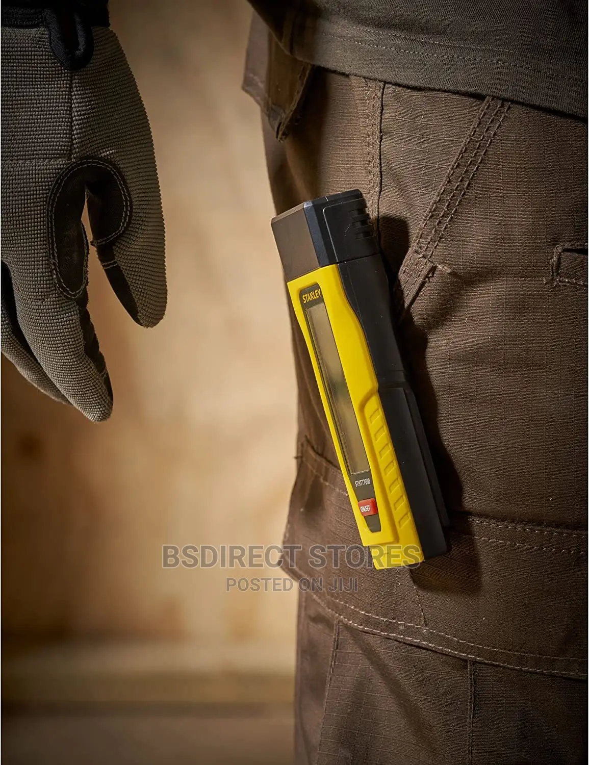 STANLEY Moisture Meter With Two Detection Pins LCD Screen