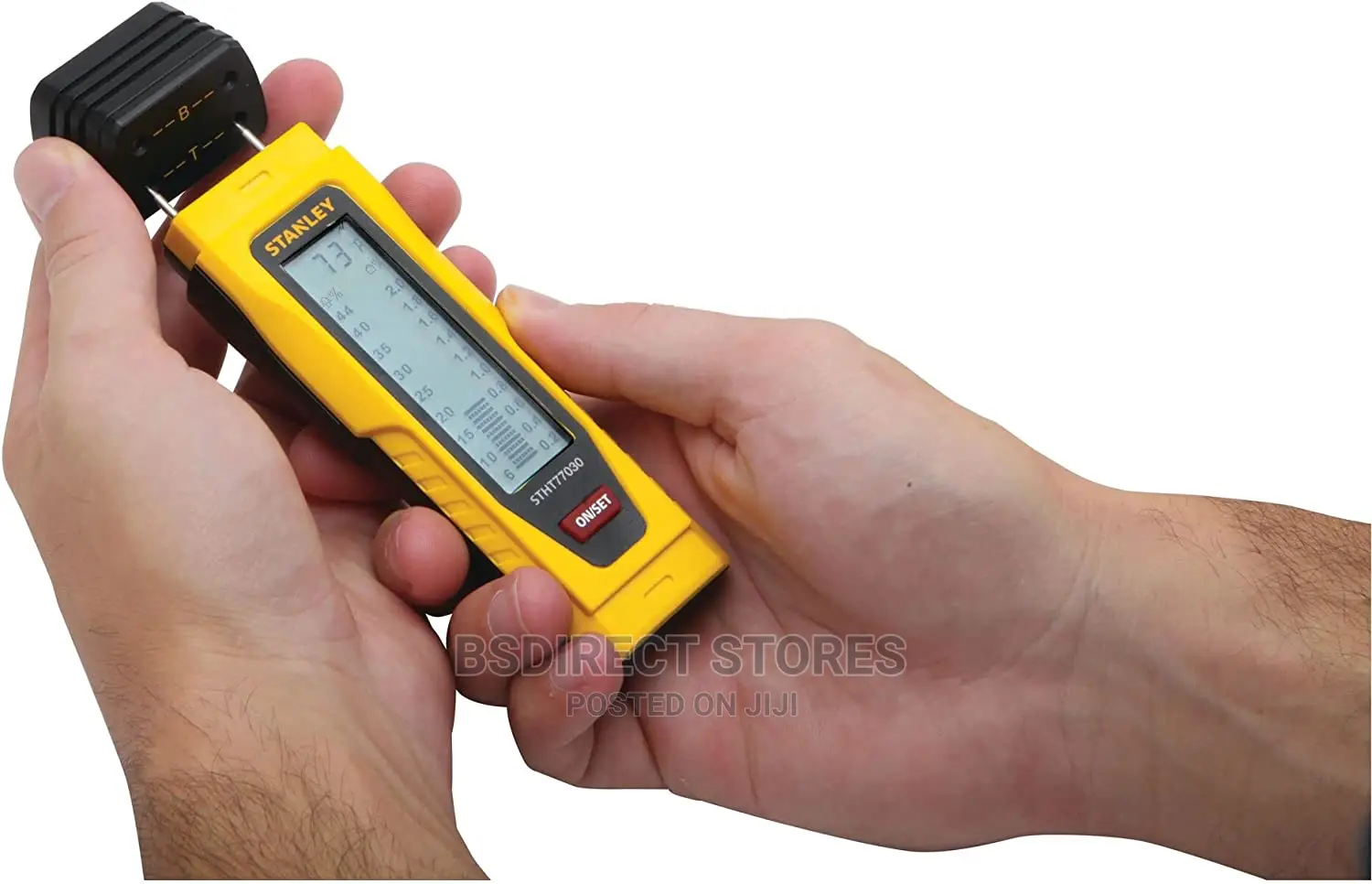 STANLEY Moisture Meter With Two Detection Pins LCD Screen