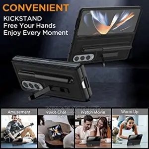 Galaxy Z Fold 4 Case With S Pen Holder, Screen Protector An