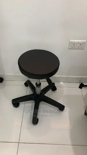 Black Colored Surgeon Stool With Wheels