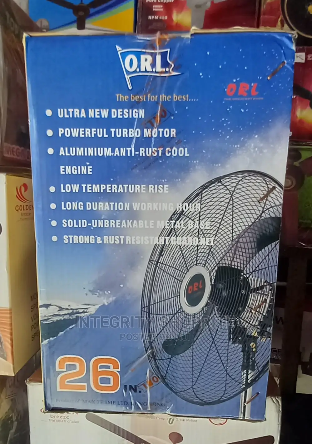 Orl 26 Inch Industrial STANDING Fan 2BLADE BLACK in Lagos Island