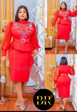 Quality Peplum Gown