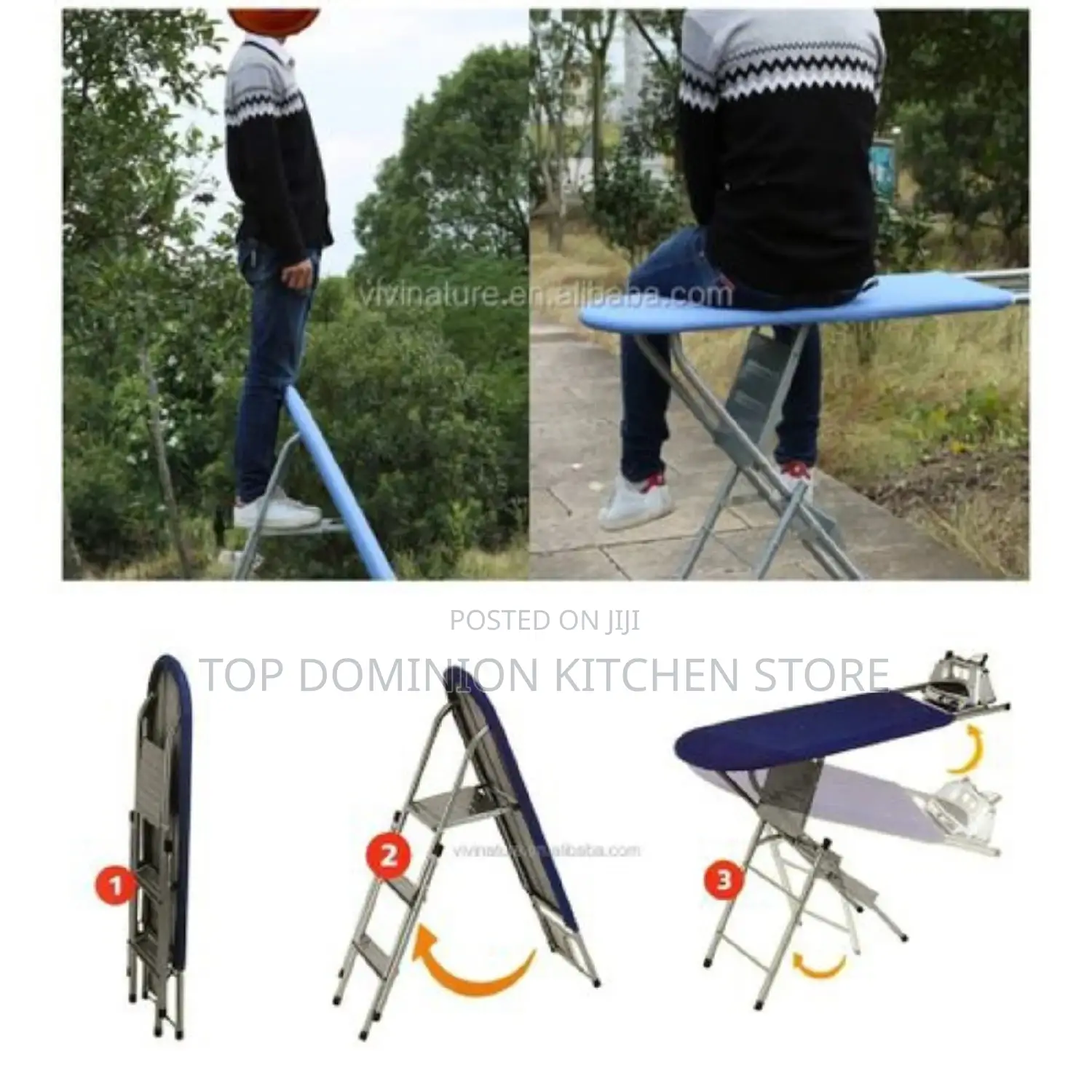 Ironing Board With Ladder Combo