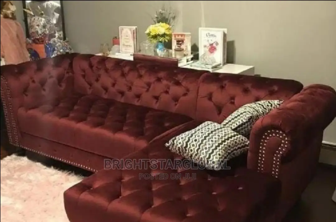 Lshape Sofa Chair (Wine Color)