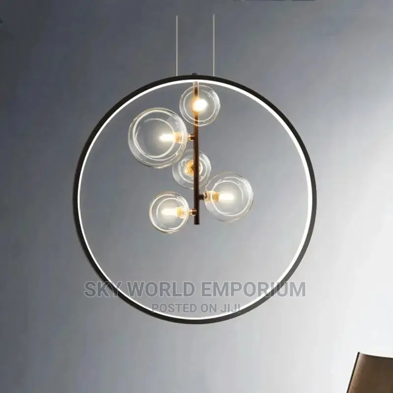 5 Bobbles Glass Pendant