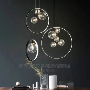 5 Bobbles Glass Pendant