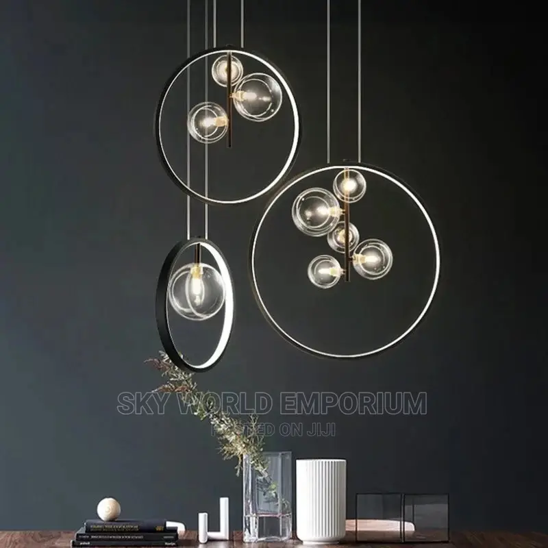5 Bobbles Glass Pendant