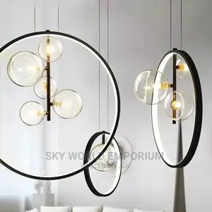 5 Bobbles Glass Pendant