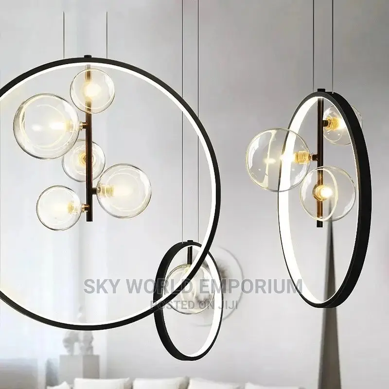 5 Bobbles Glass Pendant