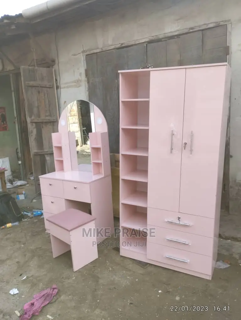 A 3ft by 6ft Wardrobe and a Dressing Mirror