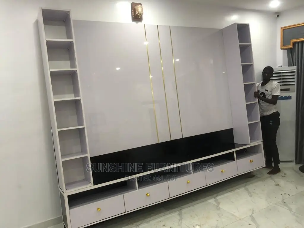 Modern Tv Console With LED Light 8ft/12ft