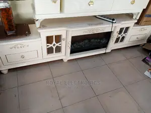 Very New Imported Tv Stand With Fireplace (2mplus)