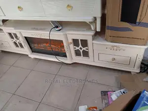 Latest Imported Tv Stand With Fireplace (2mplus)