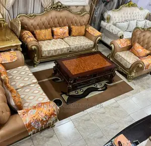 Quality 7 Seater Living Room Fabric Sofa Chair.