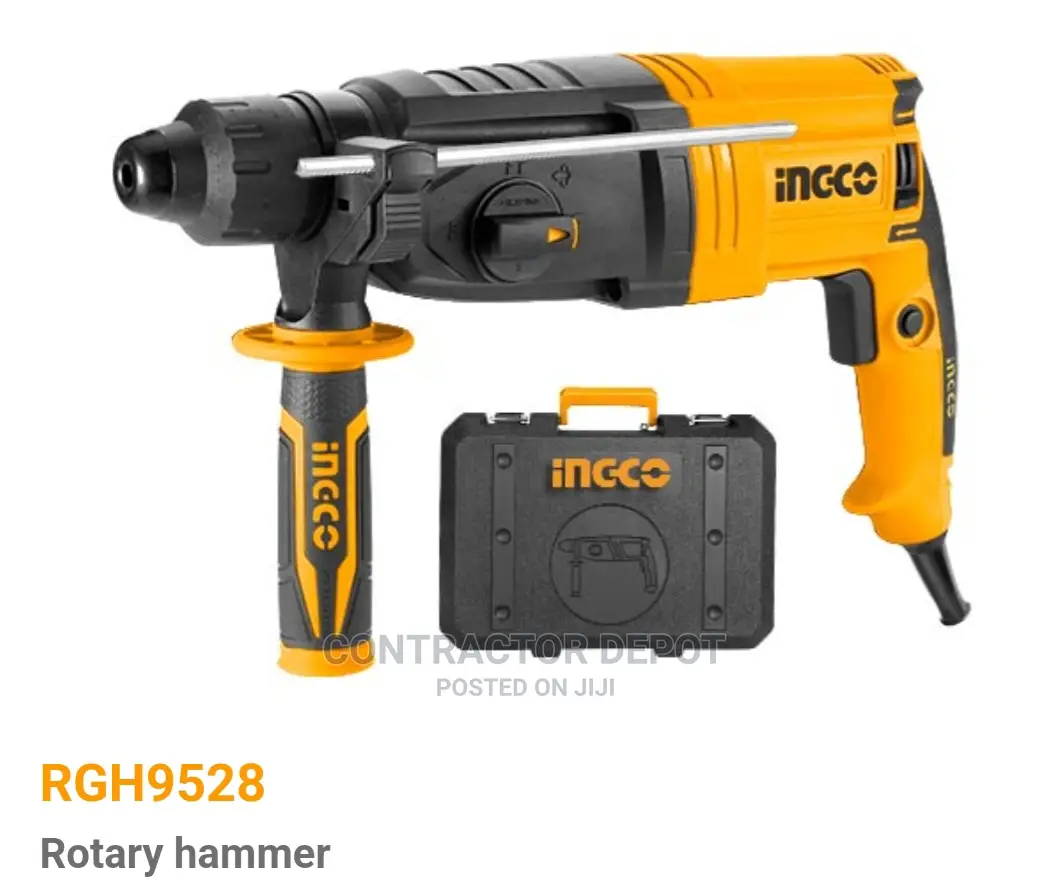 Ingco 950W Sds 28mm Rotary Hammer Drill With 3drill Chisel