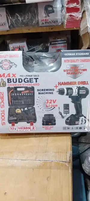 Rechargeable Drill Machine 32V With Two Batteries