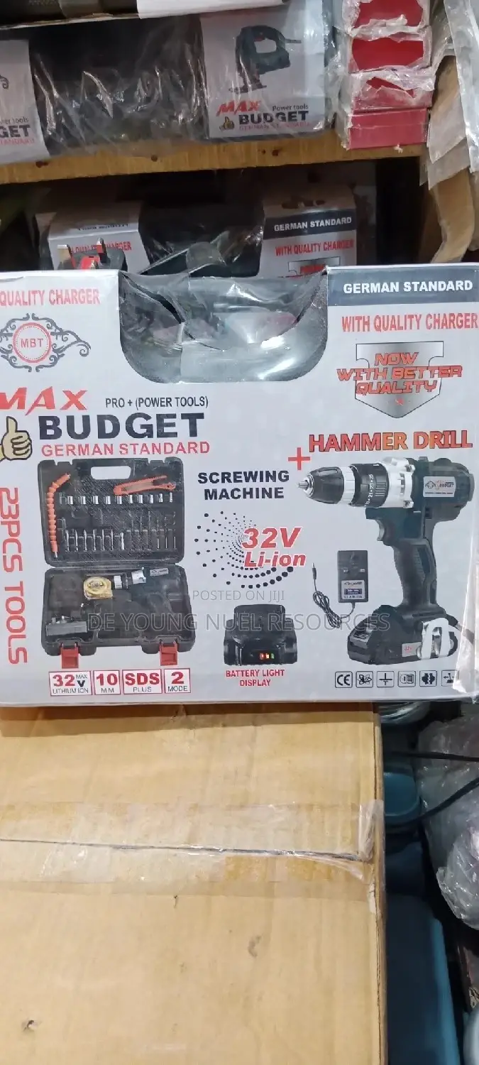 Rechargeable Drill Machine 32V With Two Batteries