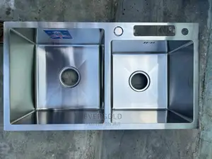 Hand Made Kitchen Sink Double Bowl With Complet Accessories
