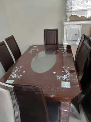 Very New Imported Dinning Set With 6 Chairs and Mable Top