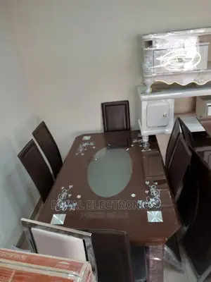 Authentic Imported Dinning Set With 6 Chairs and Mable Top