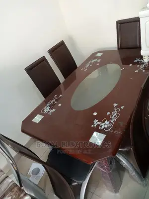 Classic New Imported Dinning Set With 6 Chairs and Mable Top