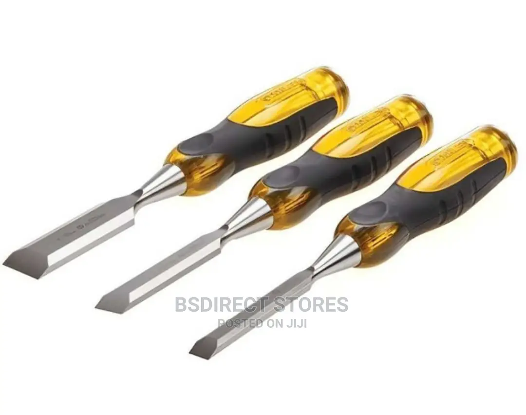 Stanley Fatmax Thru Tang Premium 3pcs Wood Bevel Chisel Set