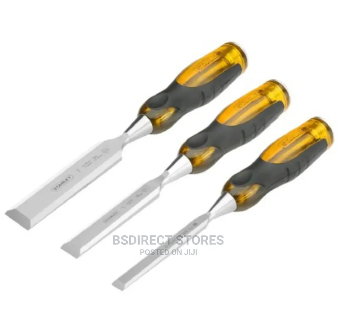 Stanley Fatmax Thru Tang Premium 3pcs Wood Bevel Chisel Set