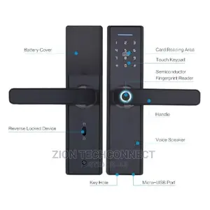 Smart Door Lock -Biometric Fingerprint With Code Unlock