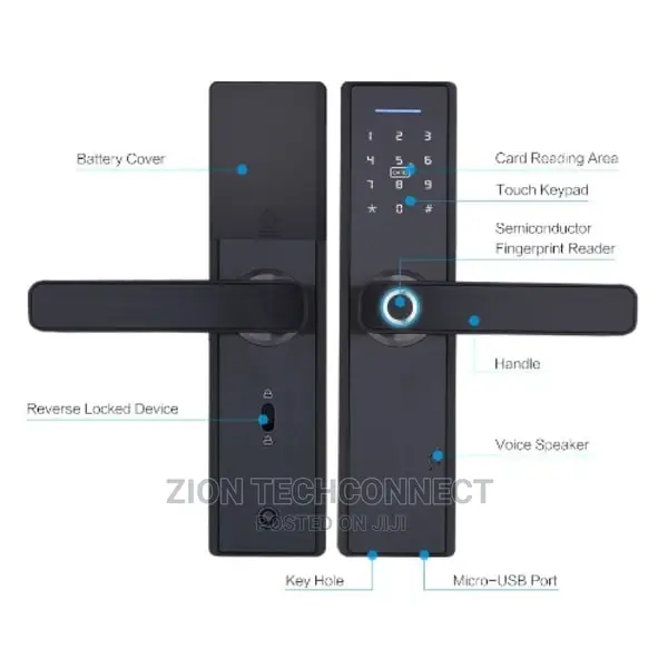 Smart Door Lock -Biometric Fingerprint With Code Unlock