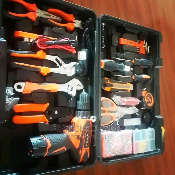 Set of Tools Box With Cordless Drilling Machine 13mm.