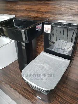 Black Color Wc Set