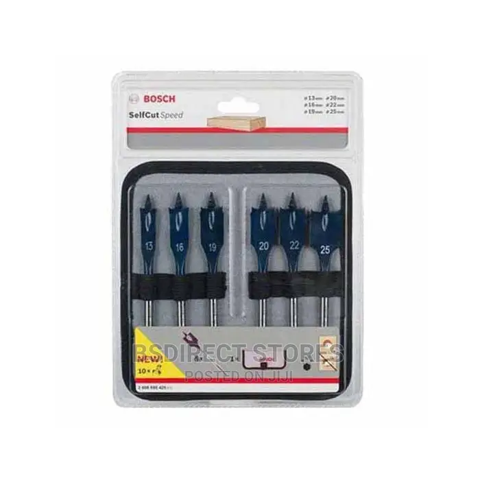 Bosch Professional 6 Piece. Self Cut Speed Spade Bit Set