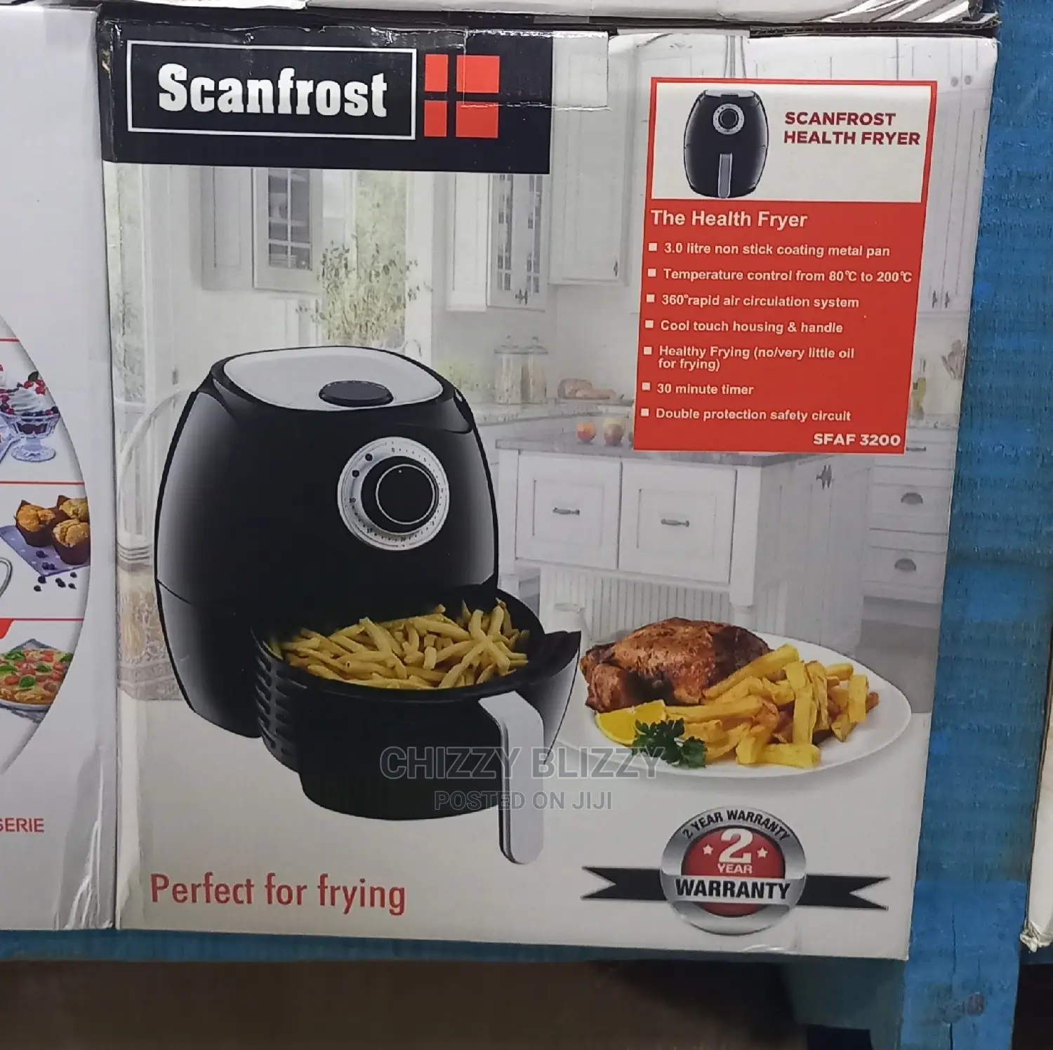 Scanfrost 3 Litre Air Fryer SFAF3200 Black in Lagos Island (Eko) Kitchen Appliances, Chizzy